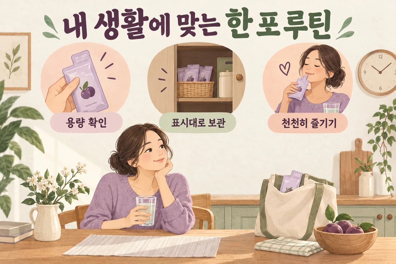 4·5. 한 포 용량과 먹는법을 내 생활에 맞춰보세요